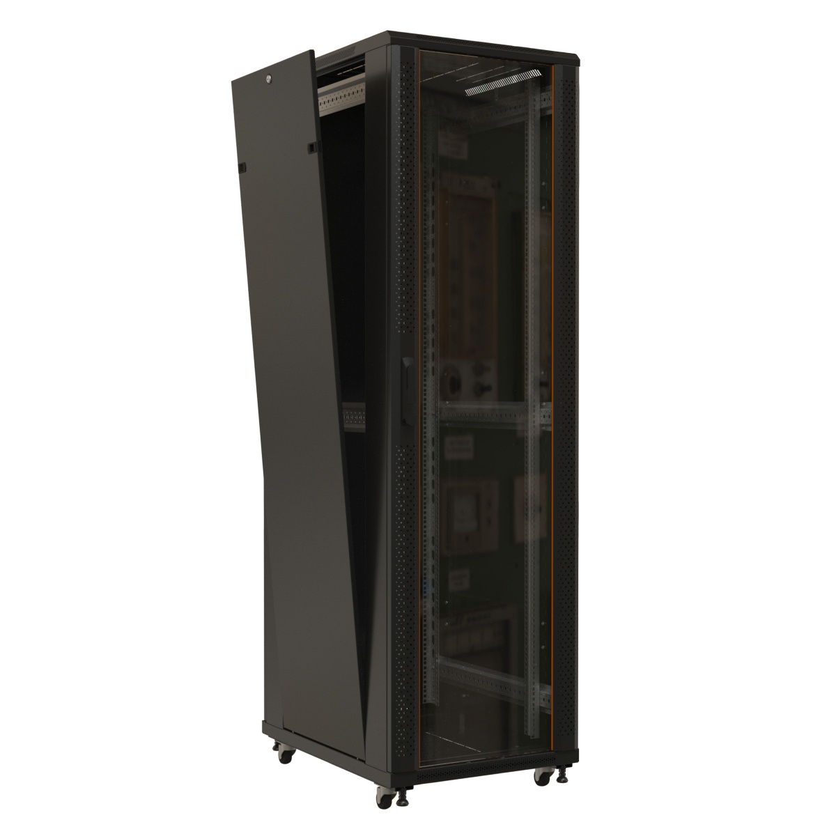 Hyperline TTB-4281-AS-RAL9004 Шкаф напольный 19-дюймовый, 42U ...